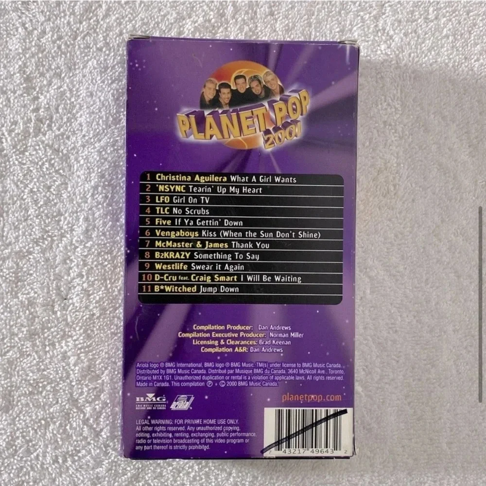 Vintage BMG Planet Pop 2001 VHS Music Video Tape - Picture 5 of 11